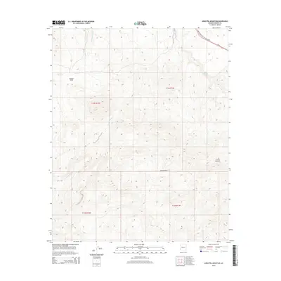 2014 Map of Arrastra Mountain, 2014 Print