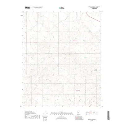 2018 Map of Arrastra Mountain, 2018 Print