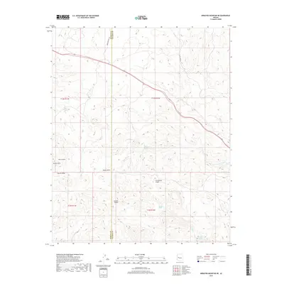 2018 Map of Arrastra Mountain NE, 2018 Print