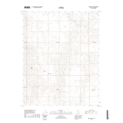 2018 Map of Arrow Canyon, 2018 Print