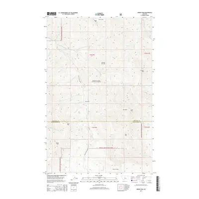 2014 Map of Arrow Peak, 2014 Print