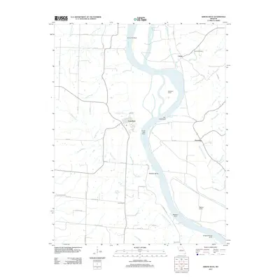 2012 Map of Arrow Rock, 2012 Print