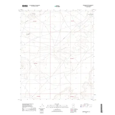 2018 Map of Arrowhead Butte, 2018 Print