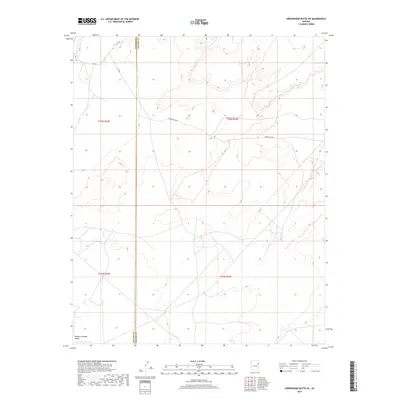 2018 Map of Arrowhead Butte NE, 2018 Print
