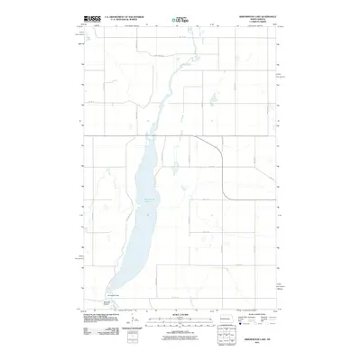 2011 Map of Arrowwood Lake, 2011 Print
