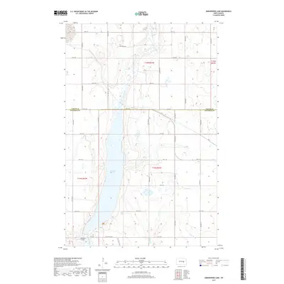 2017 Map of Arrowwood Lake, 2017 Print
