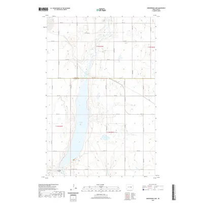 2020 Map of Arrowwood Lake, 2020 Print