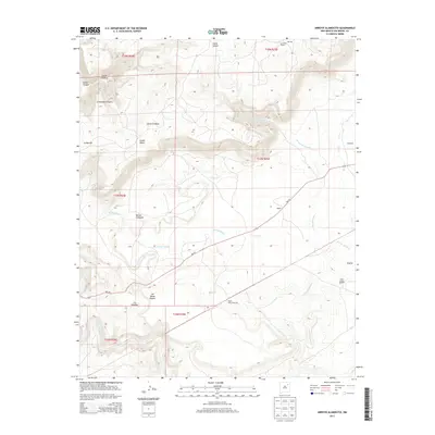 2013 Map of Arroyo Alamocito, 2013 Print