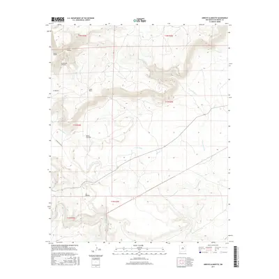 2017 Map of Arroyo Alamocito, 2017 Print
