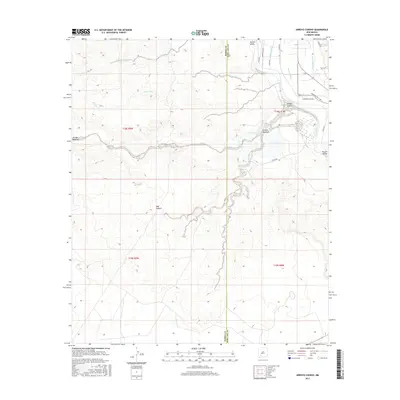 2017 Map of Arroyo Cuervo, 2017 Print