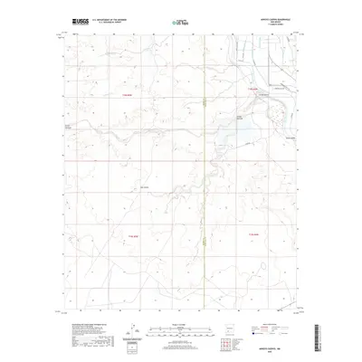 2020 Map of Arroyo Cuervo, 2020 Print