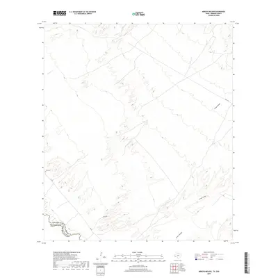 2019 Map of Arroyo Melado, 2019 Print