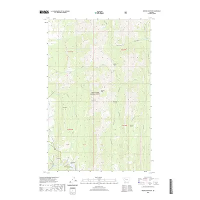 2020 Map of Arsenic Mountain, 2020 Print