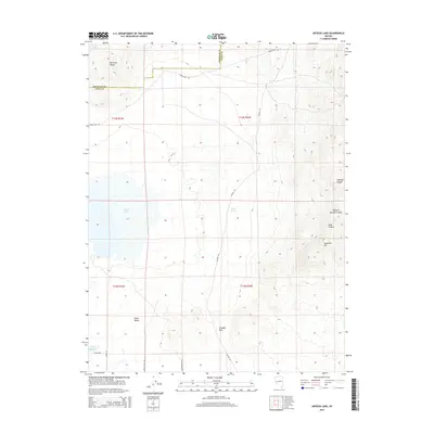 2014 Map of Artesia Lake, 2014 Print