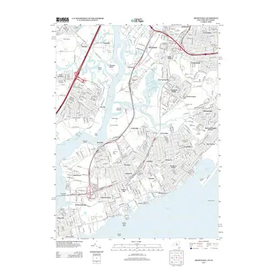 2013 Map of Arthur Kill, 2013 Print