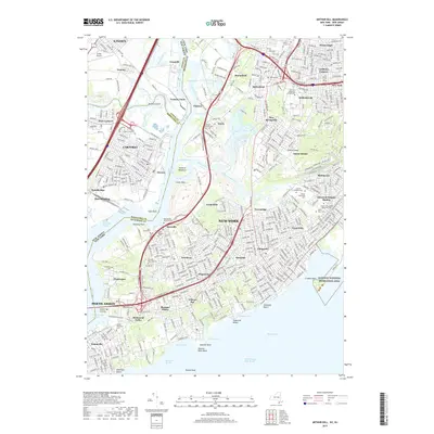 2019 Map of Arthur Kill, 2019 Print