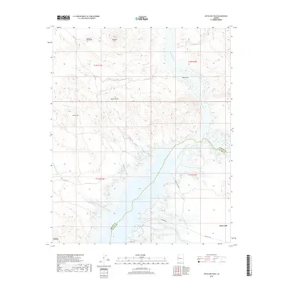 2018 Map of Artillery Peak, 2018 Print