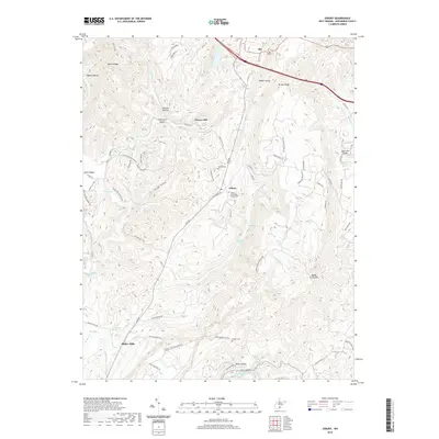 2019 Map of Asbury, 2019 Print