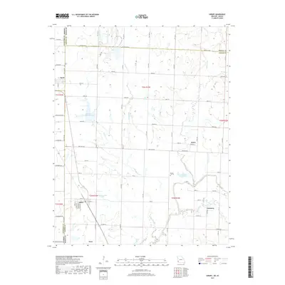 2017 Map of Asbury, 2017 Print