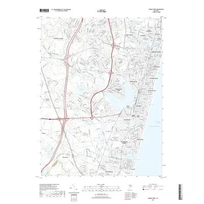 2019 Map of Asbury Park, 2019 Print