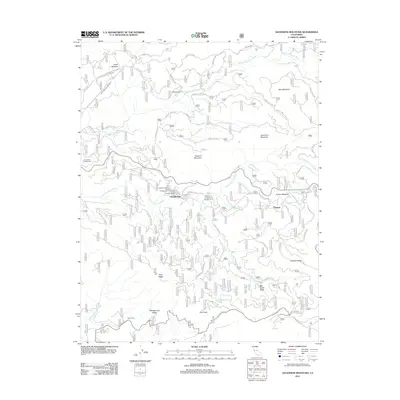 2012 Map of Ascension Mountain, 2012 Print