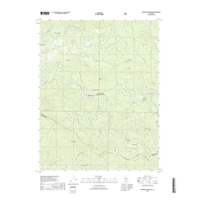 2018 Map of Ascension Mountain, 2018 Print