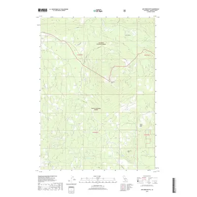 2018 Map of Ash Creek Butte, 2018 Print