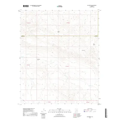 2018 Map of Ash Creek NE, 2018 Print