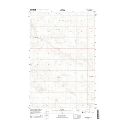 2014 Map of Ash Creek West, 2014 Print