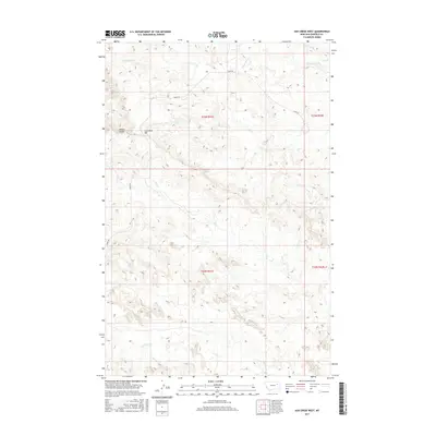 2017 Map of Ash Creek West, 2017 Print