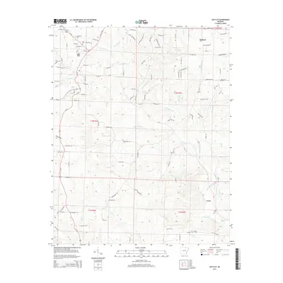 2014 Map of Ash Flat, 2014 Print