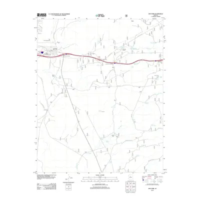 2012 Map of Ash Fork, 2012 Print