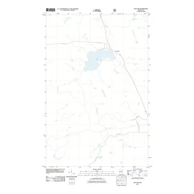 2011 Map of Ash Lake, 2011 Print