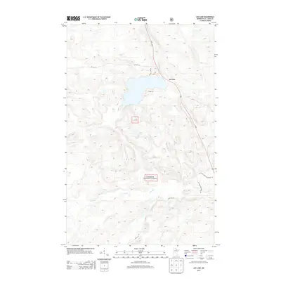 2013 Map of Ash Lake, 2013 Print