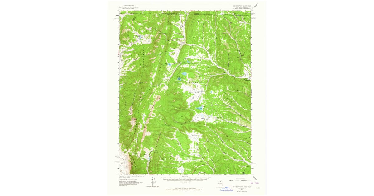 1960s Maps of Shuree, NM | Pastmaps