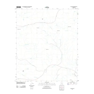 2011 Map of Ash Peak, 2011 Print