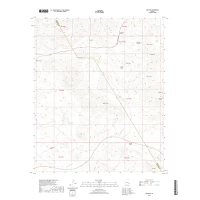 2018 Map of Ash Peak, 2018 Print