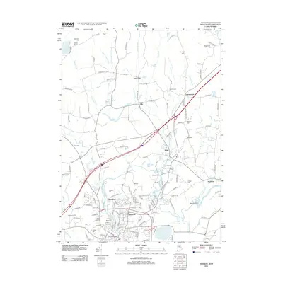 2012 Map of Ashaway, 2012 Print