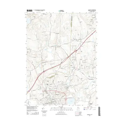 2015 Map of Ashaway, 2015 Print