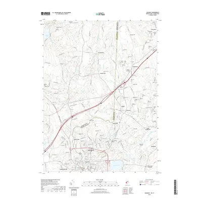 2018 Map of Ashaway, 2018 Print
