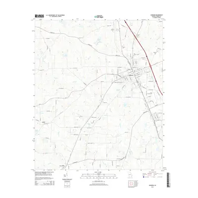 2014 Map of Ashburn, 2014 Print