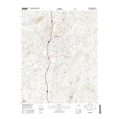 2016 Map of Asheboro, 2016 Print