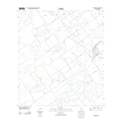 2013 Map of Asherton, 2013 Print