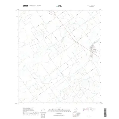 2019 Map of Asherton, 2019 Print