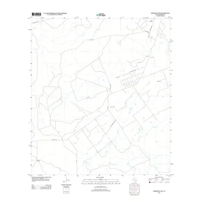 2013 Map of Asherton NW, 2013 Print