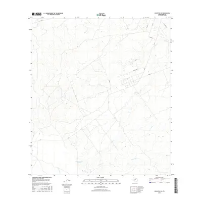 2016 Map of Asherton NW, 2016 Print