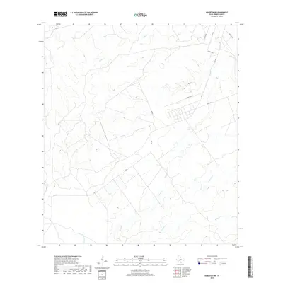 2019 Map of Asherton NW, 2019 Print