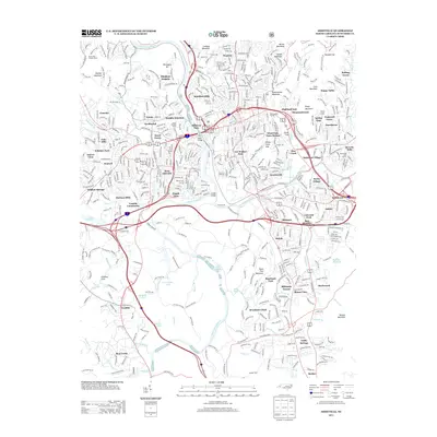 2013 Map of Asheville, 2013 Print