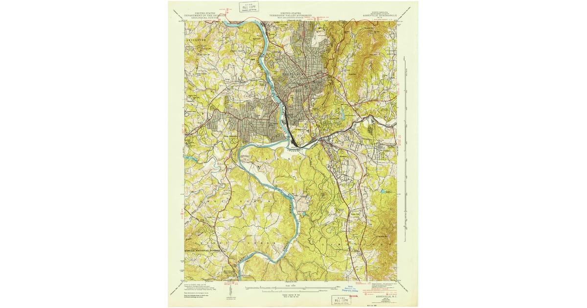 1940s Maps of Biltmore Forest - Asheville Buncombe County Nc Usgs Topo 1943 Og 1200x630 