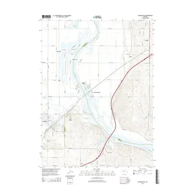 2014 Map of Ashland East, 2014 Print